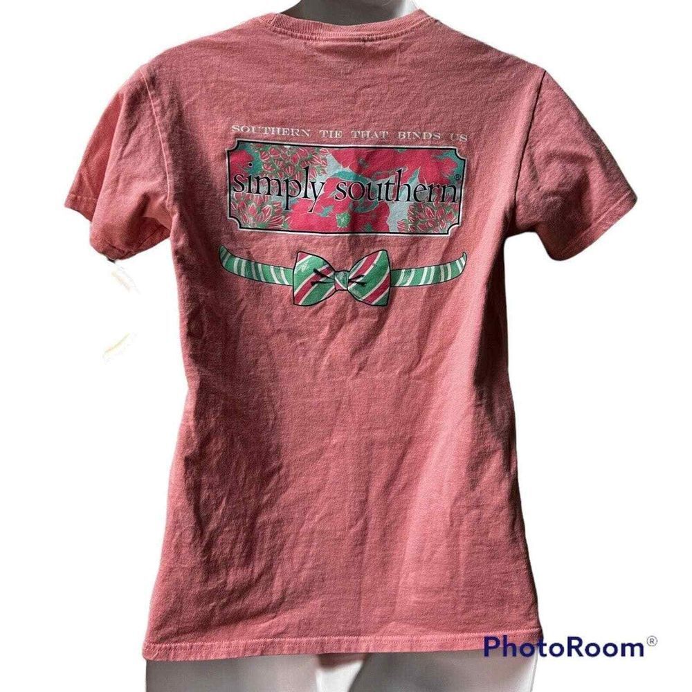 Simply‎ Southern Women Small Pink Southern Tie That Binds Us Graphic T-Shirt